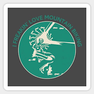 Mountain Biking Sticker